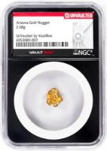 2.68 Gram Arizona Gold Nugget NGC Vaultbox Unvaulted