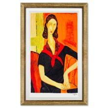 Amedeo Modigliani "Jeanne Hebuterne" Limited Edition Serigraph on Paper