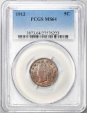 1912 Liberty V Nickel Coin PCGS MS64 Great Color