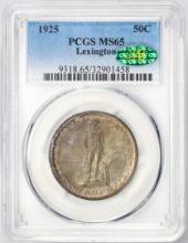 1925 Lexington Sesquicentennial Commemorative Half Dollar Coin PCGS MS65 CAC Color