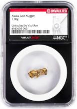 1.90 Gram Alaska Gold Nugget NGC Vaultbox Unvaulted