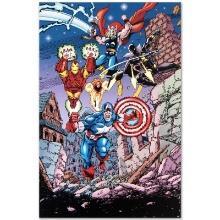 Marvel Comics "Avengers #21" Limited Edition Giclee On Canvas
