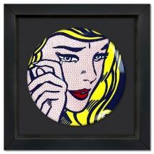 Roy Lichtenstein (1923-1997) "Crying Girl" Framed Limoges Porcelain Plate