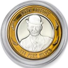 .999 Silver Limited Edition Gunfighters Series Butch Cassidy Casino Gaming Token
