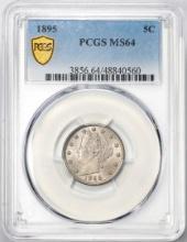 1895 Liberty V Nickel Coin PCGS MS64