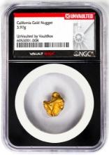 3.97 Gram California Gold Nugget NGC Vaultbox Unvaulted