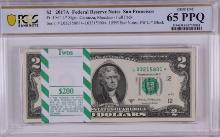 Pack of 2017A $2 Federal Reserve STAR Notes SF Fr.1941-L* PCGS Gem Uncirculated 65PPQ
