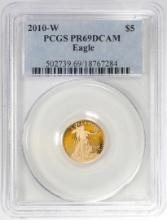 2010-W $5 Proof American Gold Eagle Coin PCGS PR69DCAM