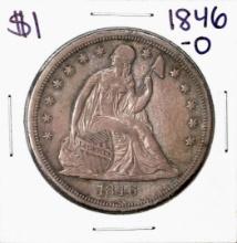 1846-O $1 Seated Liberty Silver Dollar Coin
