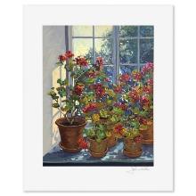 John Powell "Geraniums" Limited Edition Serigraph on Paper