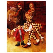 Yuroz "The Harlequin'S Gift" Limited Edition Serigraph On Paper