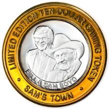 .999 Silver Sam's Town Las Vegas, Nevada $10 Limited Edition Casino Gaming Token