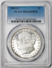 1885-O $1 Morgan Silver Dollar Coin PCGS MS63DMPL