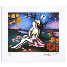 Mark Kostabi "Moonlight And Magnolia" Limited Edition Serigraph On Paper