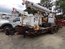 Altec Tracked Self Propelled Auger with Personal Bucket on Heavy Equipment