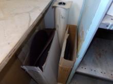 (2) Boxes of Floor Scrubber Pads and a Roll of Plastic (Office Upstairs)