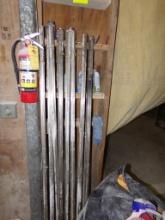 Group Of Stainless Steel, 3/8'', Square Stock, Approx. 6 1/2' Long, 8 Bundl