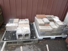 (2) Pallets Of Assorted Cinder Blocks (Outside)