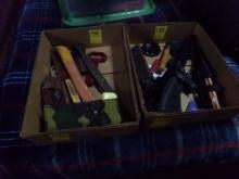 (2) Boxes of Misc Knives,, Files, Etc (Master Bedroom)