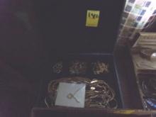 Avon Case With Some ''Gold'' Avon Necklaces, Etc. (Master Bedroom)