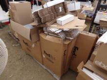 Pallet With Large Quantity of Shipping Boxes and Envelopes
