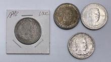 1892 Columbian, 1946, 1946S & 1951 Booker T. Washington Classic Commemorative half-dollar coins (4