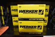 (6) 24 PACK BOXES OF WERKER AA BATTERIES