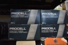 (8) 12 PACK BOXES OF PROCELL 9V BATTERIES