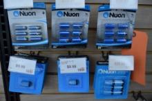 (16) PACKAGES OF ASSORTED NUON BATTERIES