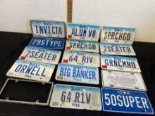 License Plate Lot - 15 plates Iowa Craft or Collect