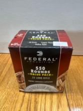 Federal 22LR Hollow point 550 Rounds