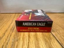 American Eagle .223 REM FMJ 20 Cartridges