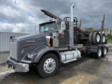 2008 Kenworth T800 T/A Log Truck & Trailer