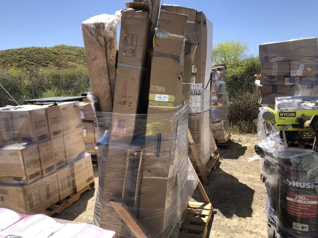 Pallet of Misc Items, Including Garden Shed,