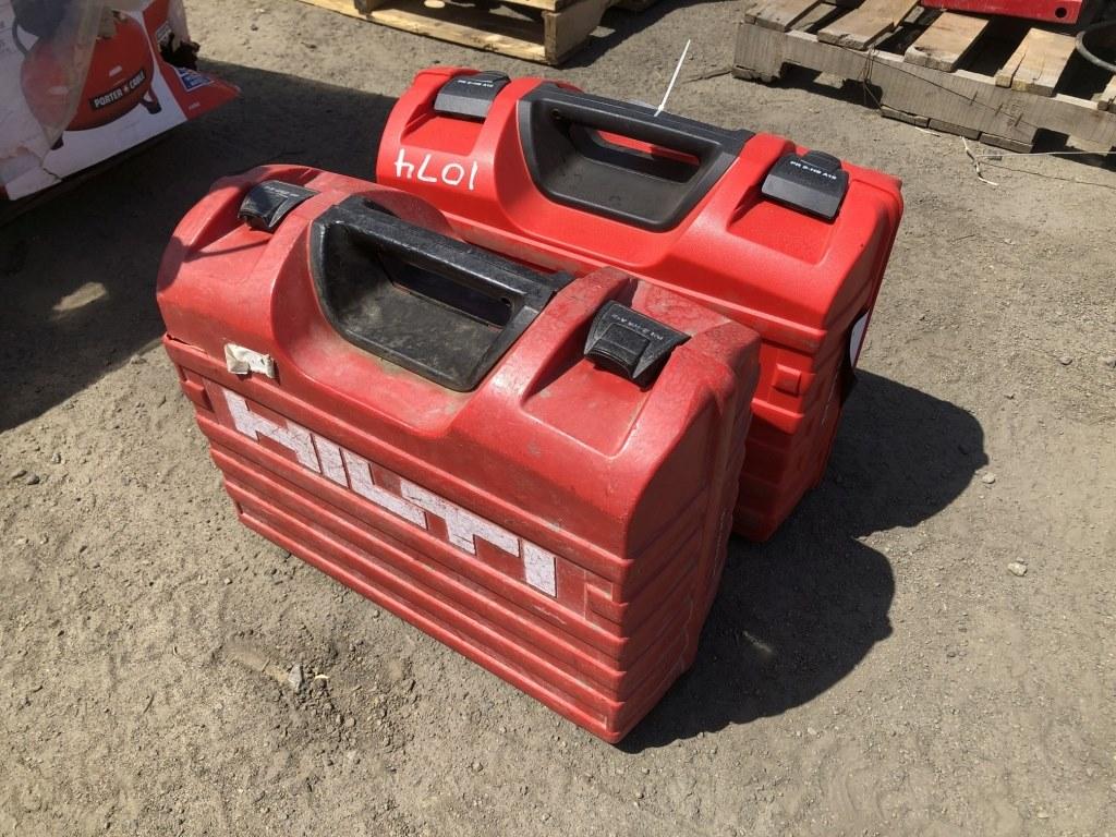 (2) Hilti Leveling Lasers w/Cases,