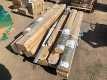 Pallet of Allen & Roth 2.5in Faux Wood Blinds.