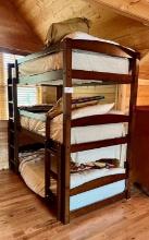 Triple Layer Bunk Beds with built in Ladders