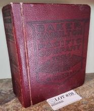 Antique Catalog Book Baker Hamilton And Pacific Co