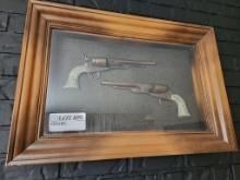 Turner Wall Accessories Framed Decorative Colt Pistols