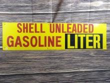 Shell Gasoline Sign - Liter