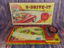 Northwestern Products Tin Litho U-Drive-It Game