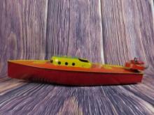 Lindstrom's Tin Litho Speedboat
