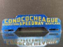 Conoco Cheague Speedway License Plate Topper - Maryland