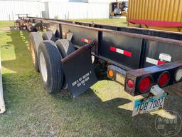 2013 BWS VIN: 2B953VT25D1001461 STRAIGHT FRAME CONTAINER CHASSIS