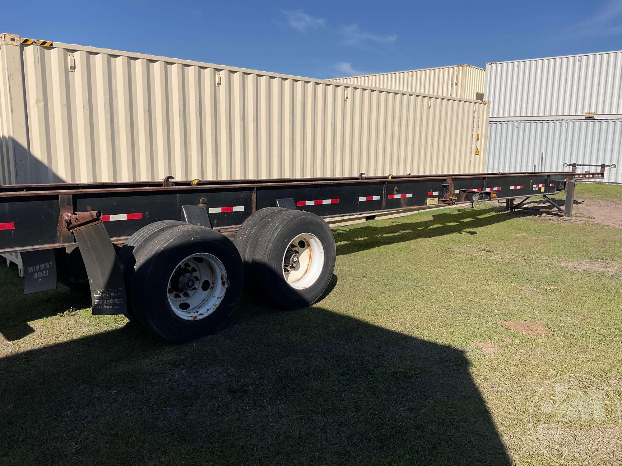 2013 BWS VIN: 2B953VT25D1001461 STRAIGHT FRAME CONTAINER CHASSIS