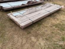 (UNUSED/NEW) STRUCTURAL STEEL, QTY (100) SHEETS GALVALUME STEEL SIDING ROOFING