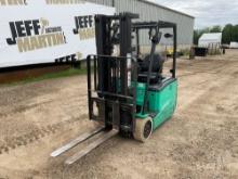 2017 MITSUBISHI CATERPILLAR FB20PNT2 3 WHEEL COUNTERBALANCE SN: AFB2650064 ELECTRIC FORKLIFT