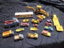 Vintage Diecast Construction an Truck/Trailer Toy Cars