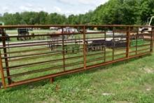 24' x 68" Heavy Duty Corral Panel with Gate