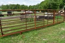 24' x 68" Heavy Duty Corral Panel with Gate